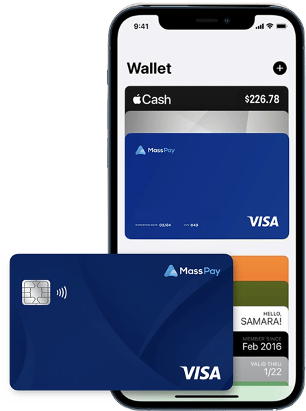 MassPay Debit Card Sample - 2
